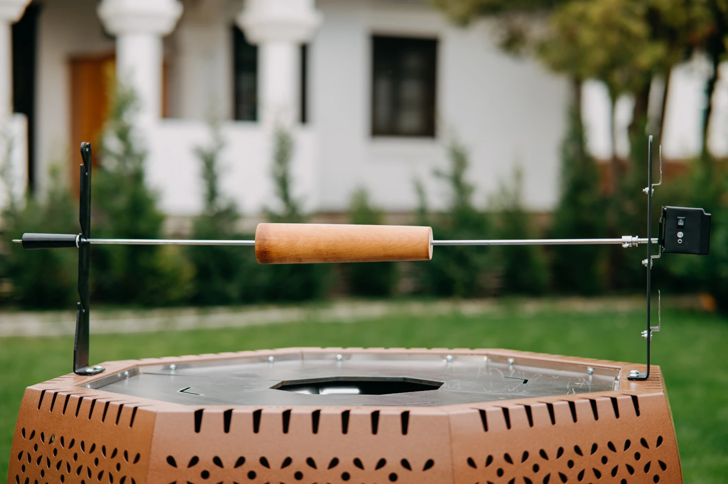 Chimney cake rotisserie